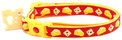 Cheese Breakaway Cat Collar