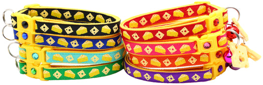 Cheese Breakaway Cat Collar