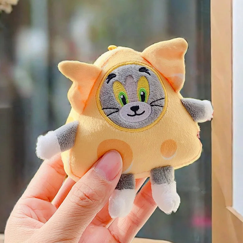 Peluches mini de Tom y Jerry con diseño de queso 🧀
