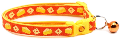 Cheese Breakaway Cat Collar