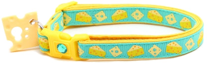 Cheese Breakaway Cat Collar