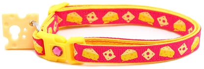 Cheese Breakaway Cat Collar
