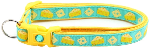 Cheese Breakaway Cat Collar