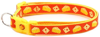 Cheese Breakaway Cat Collar