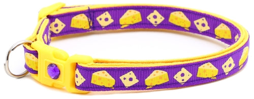 Cheese Breakaway Cat Collar