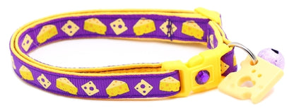 Cheese Breakaway Cat Collar