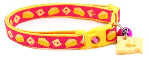 Cheese Breakaway Cat Collar