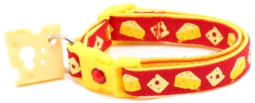 Cheese Breakaway Cat Collar