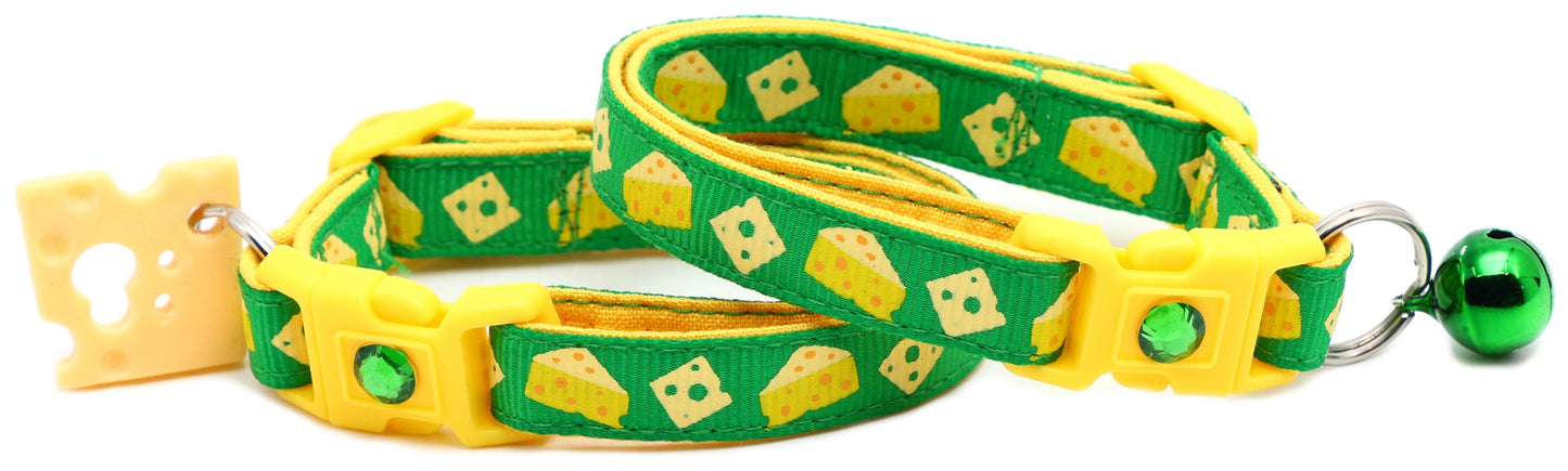 Cheese Breakaway Cat Collar