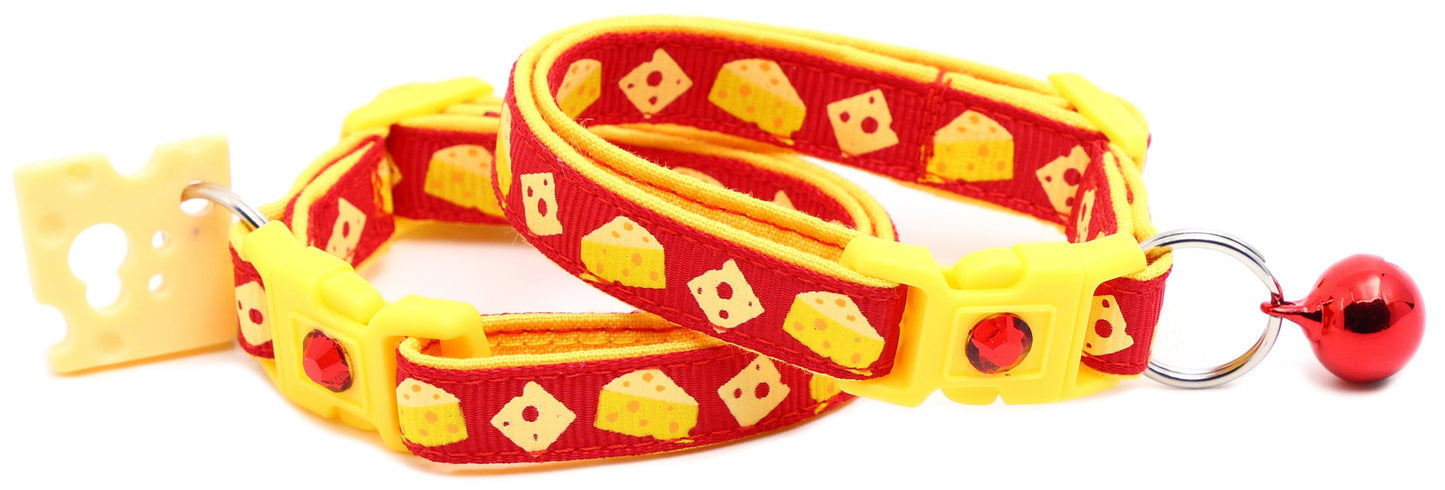 Cheese Breakaway Cat Collar