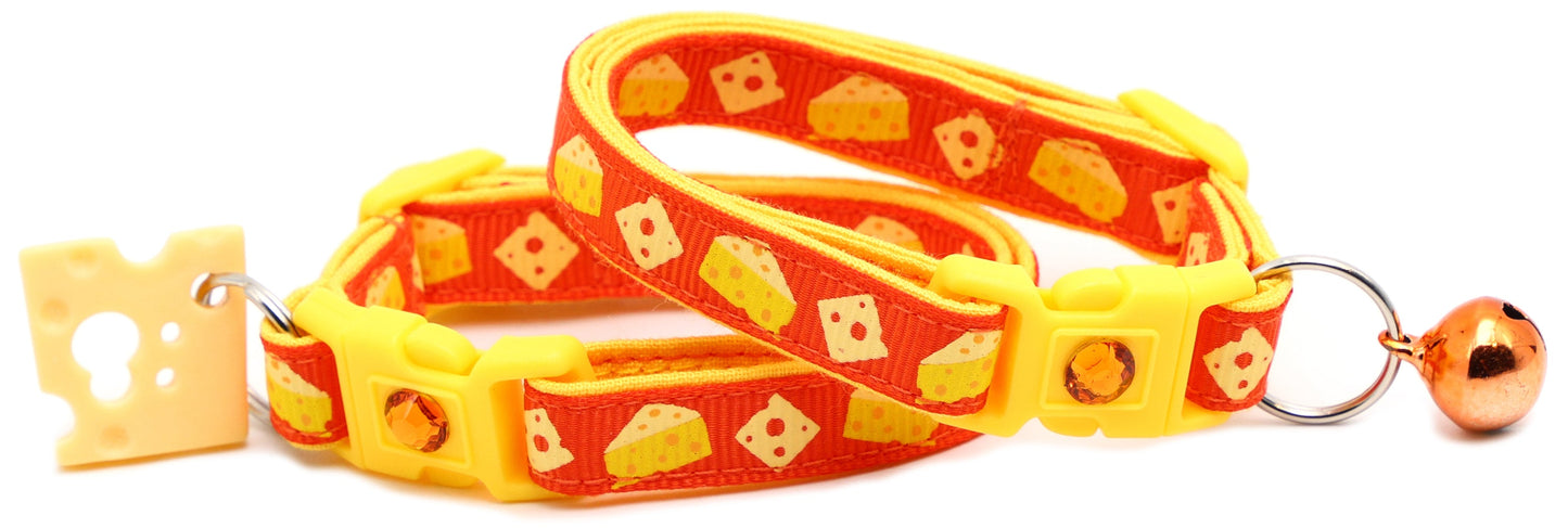 Cheese Breakaway Cat Collar