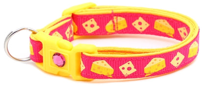 Cheese Breakaway Cat Collar