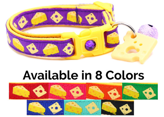 Cheese Breakaway Cat Collar